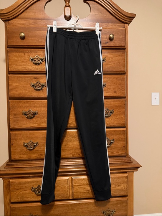 adidas Other - adidas Black Joggers with White Side Stripes